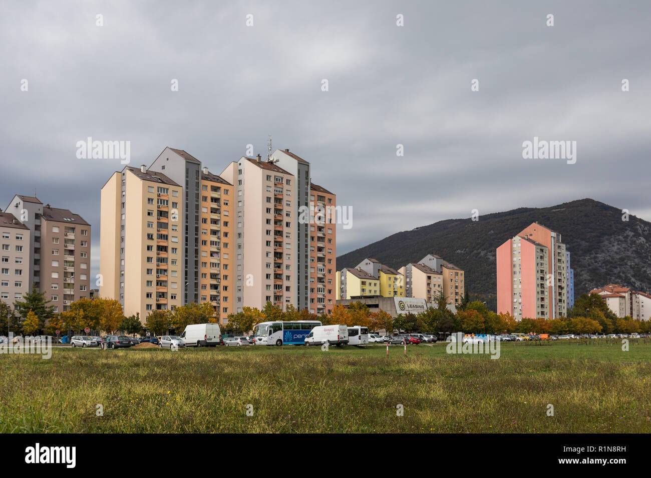 Multipiano per edifici residenziali - Nova Gorica, in Slovenia Foto Stock