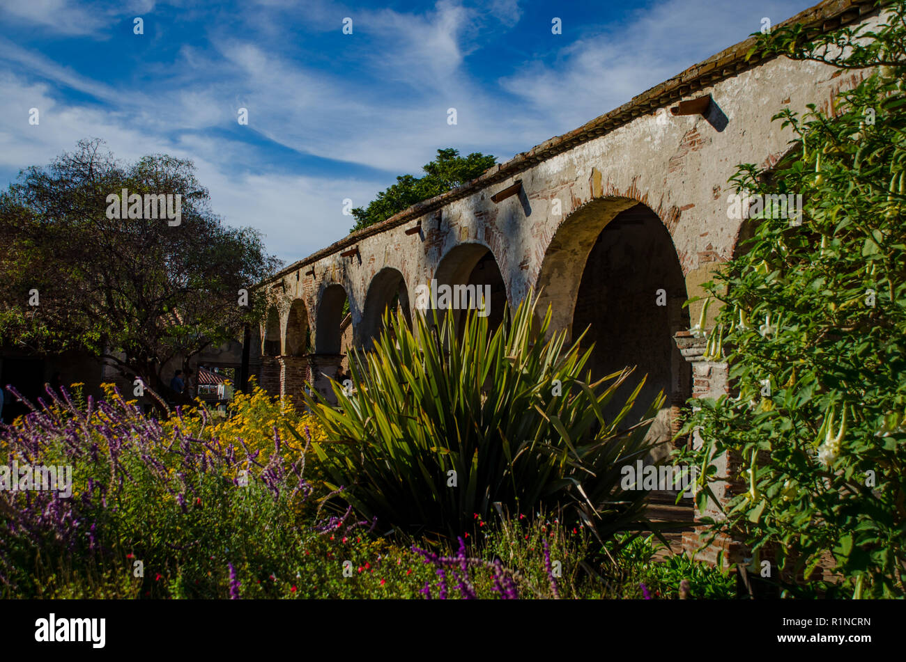 San Juan Capistrano Mission Foto Stock