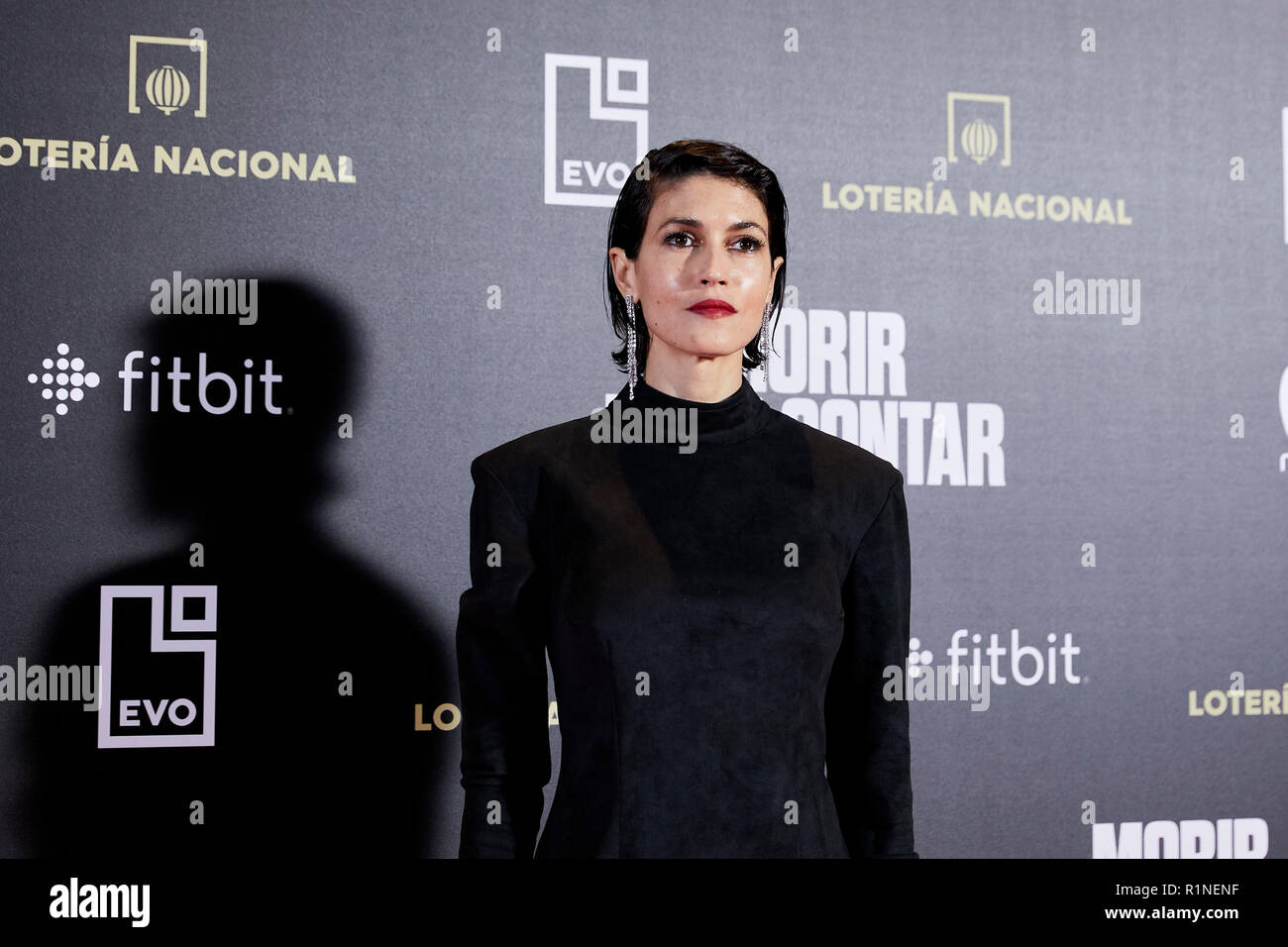 Nerea Barros assiste al 'Morir para contar' premiere del film durante la premiere di Madrid settimana al Callao luci della città cinema di Madrid. Foto Stock