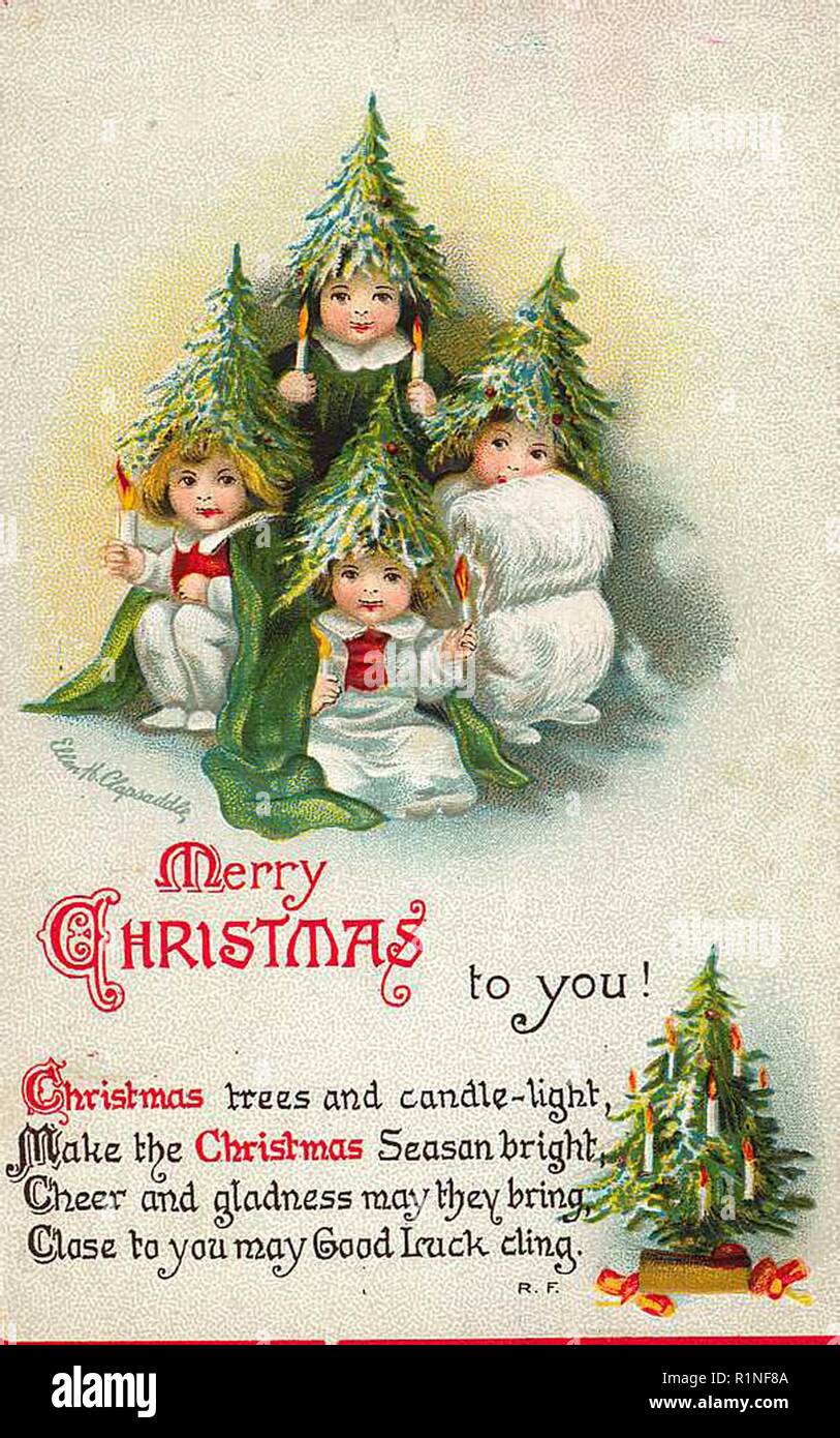 Disegni Di Natale Vintage.Cartolina Di Natale Vintage Immagini E Fotos Stock Alamy