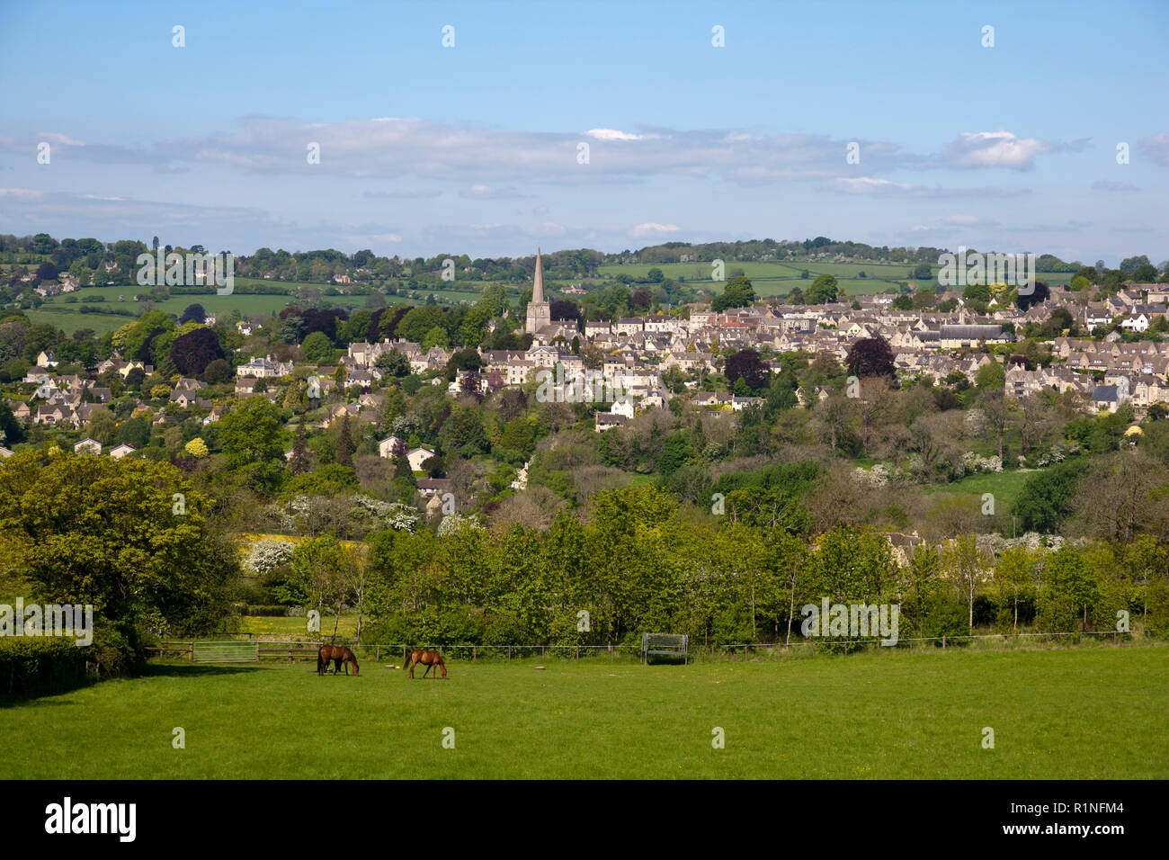 Inghilterra, Gloucestershire, Painswick nella pittoresca campagna di Cotswold nel sole primaverile Foto Stock