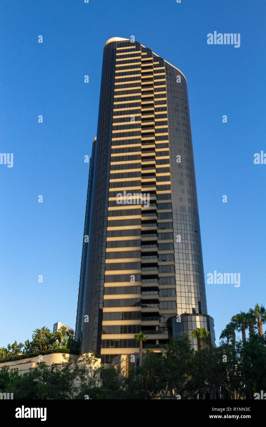 Uno dei Harbour Club Condominiums torri nel centro cittadino di San Diego, California, Stati Uniti. Foto Stock