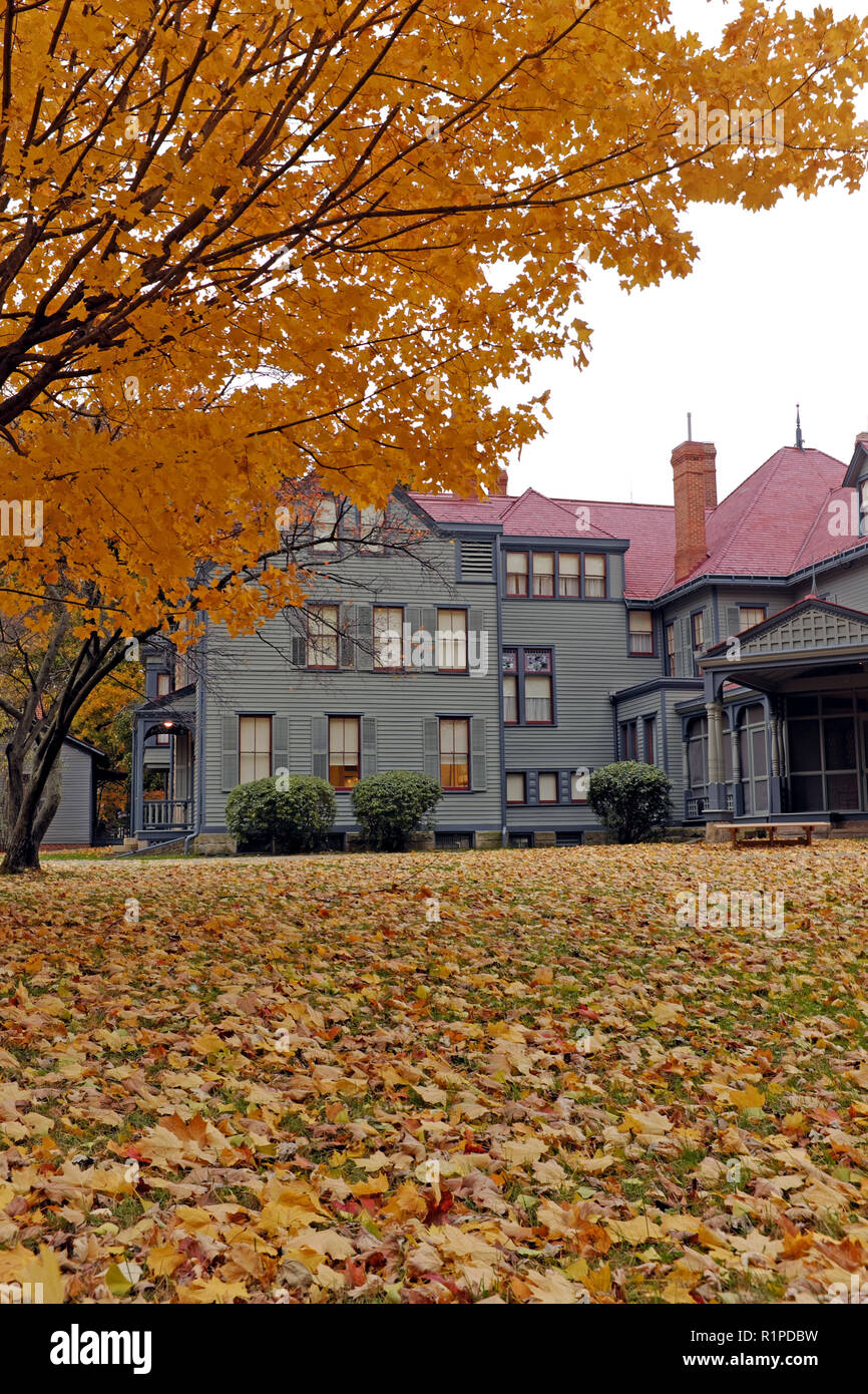 La Garfield Sito Storico Nazionale di Mentor, Ohio, Stati Uniti d'America è stato la residenza del Presidente Garfield fino al suo assassinio nel 1881. Foto Stock