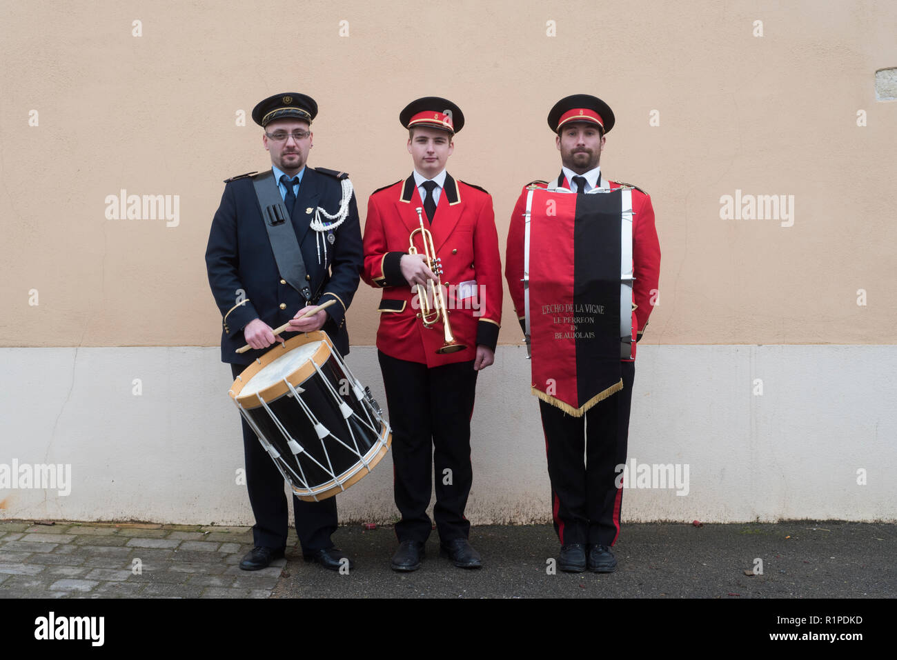 Rhône, Francia. I MUSICISTI Foto Stock