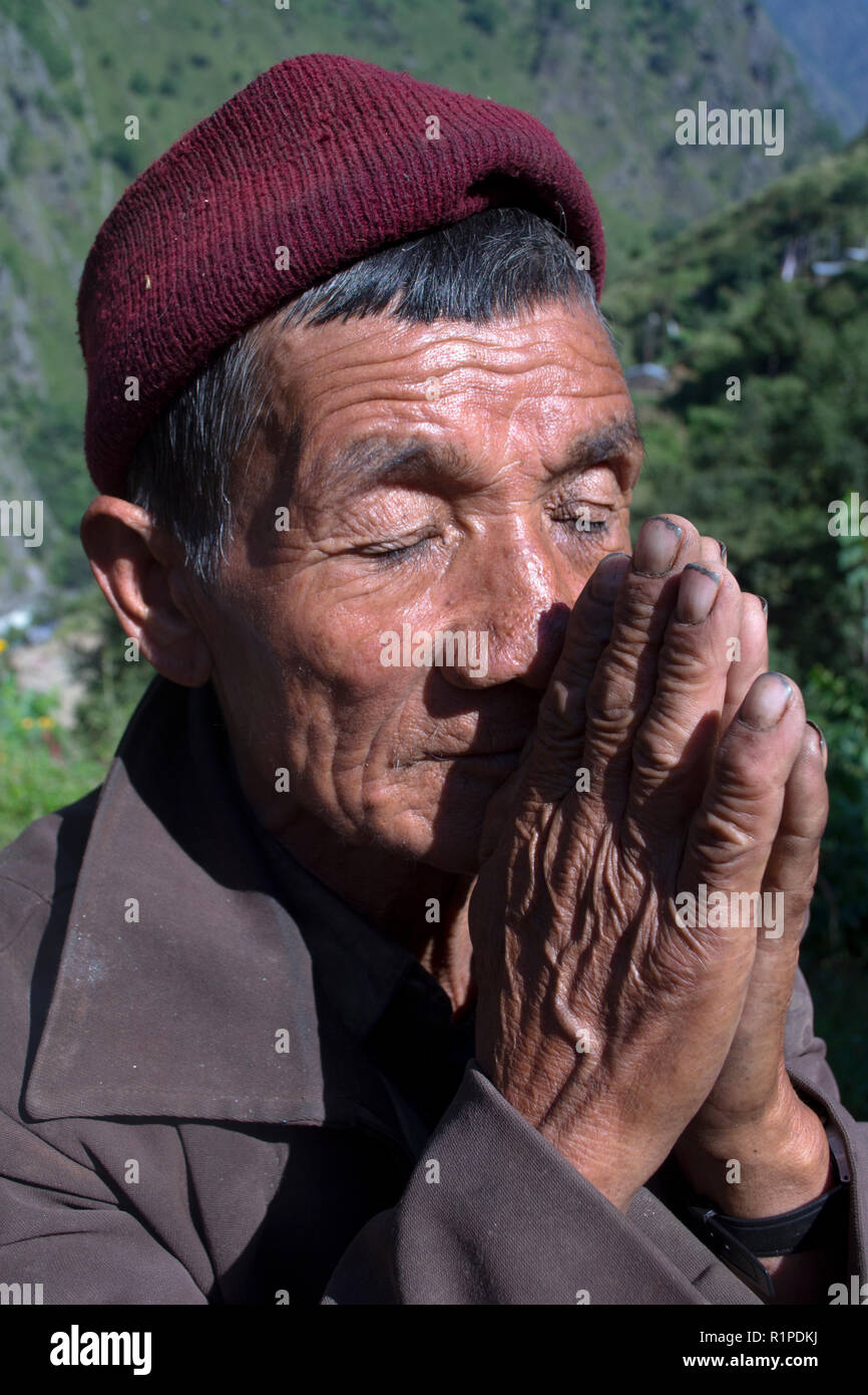 Langtang National Park, Nepal 2012. Tamang Heritage Trail Foto Stock
