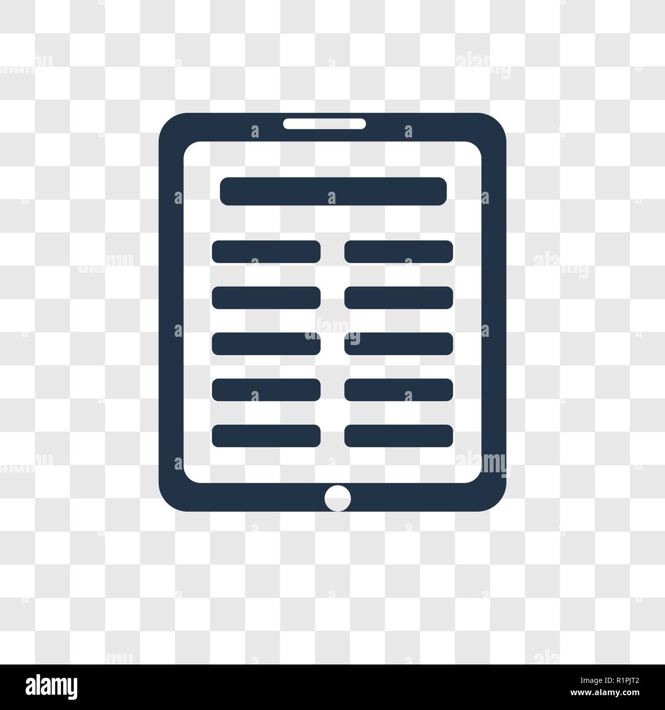 Apprendimento on line icona vettore isolato su sfondo trasparente, apprendimento on line trasparenza concetto del logo Illustrazione Vettoriale