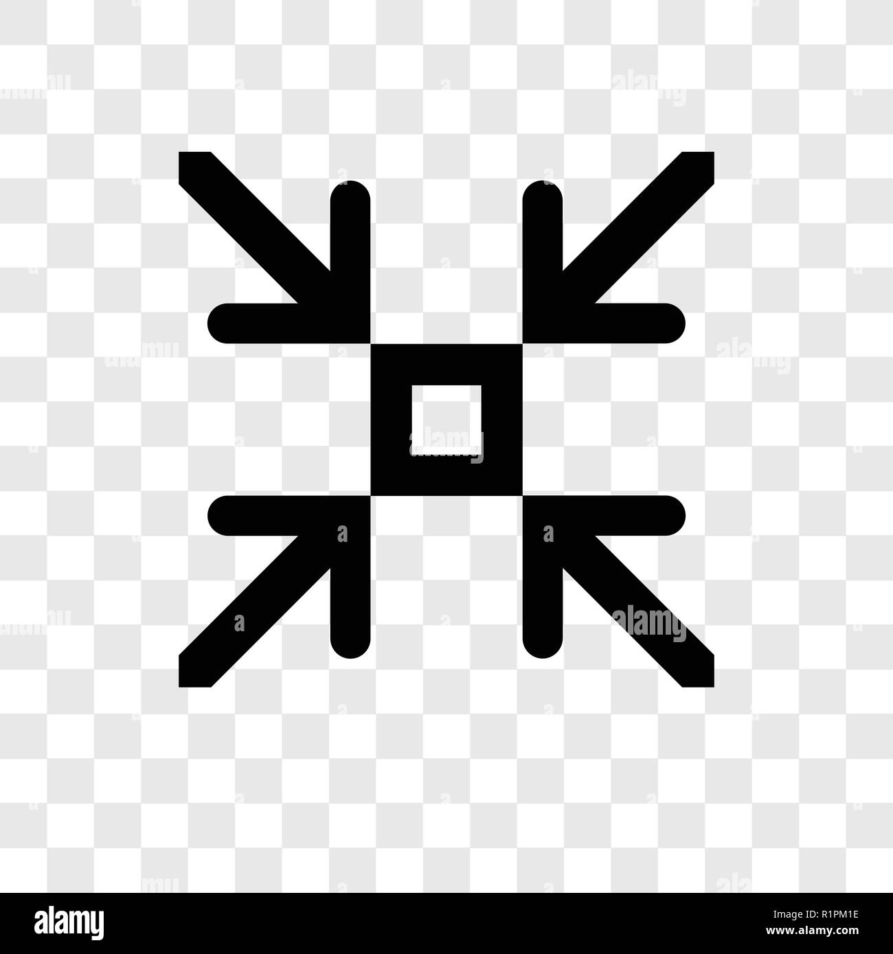 Messa a fuoco icona vettore isolato su sfondo trasparente, Focus trasparenza concetto del logo Illustrazione Vettoriale