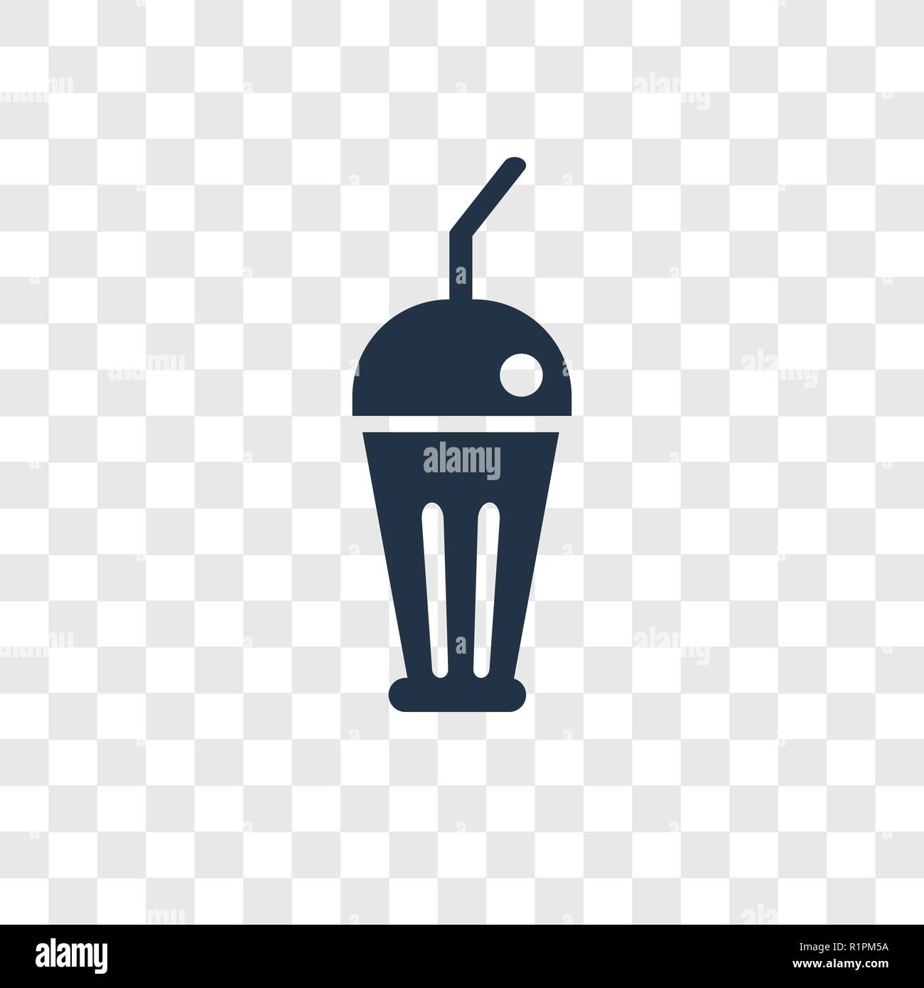 Frullato di icona vettore isolato su sfondo trasparente, frullato trasparenza concetto del logo Illustrazione Vettoriale