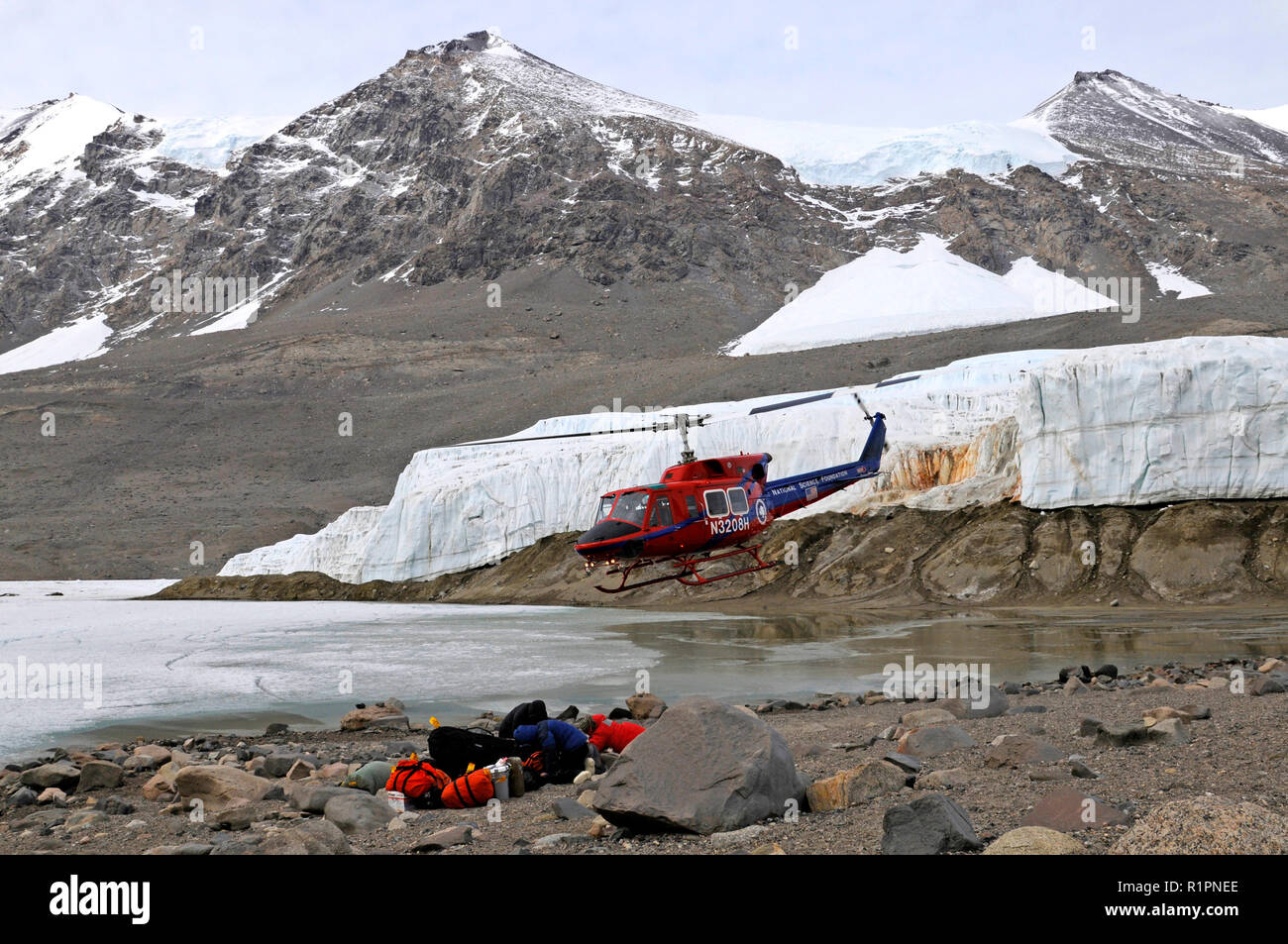Taylor Valley, McMurdo aride vallate, Antartide Foto Stock