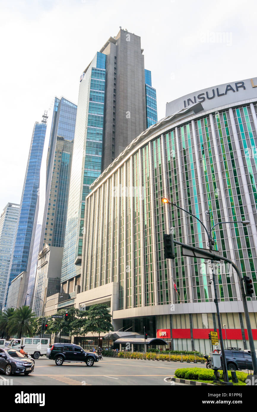 Makati Central Business District Foto Stock