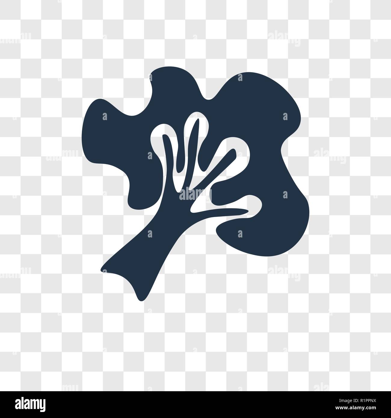 Broccoli icona vettore isolato su sfondo trasparente, Broccoli trasparenza concetto del logo Illustrazione Vettoriale