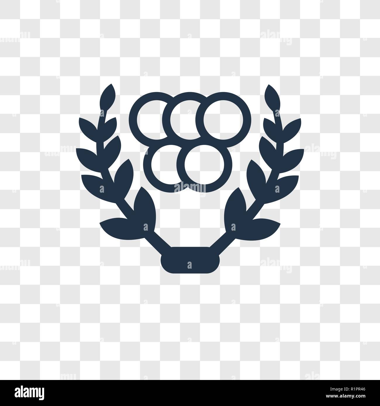 Giochi di sport icona vettore isolato su sfondo trasparente, Giochi sportivi trasparenza concetto del logo Illustrazione Vettoriale