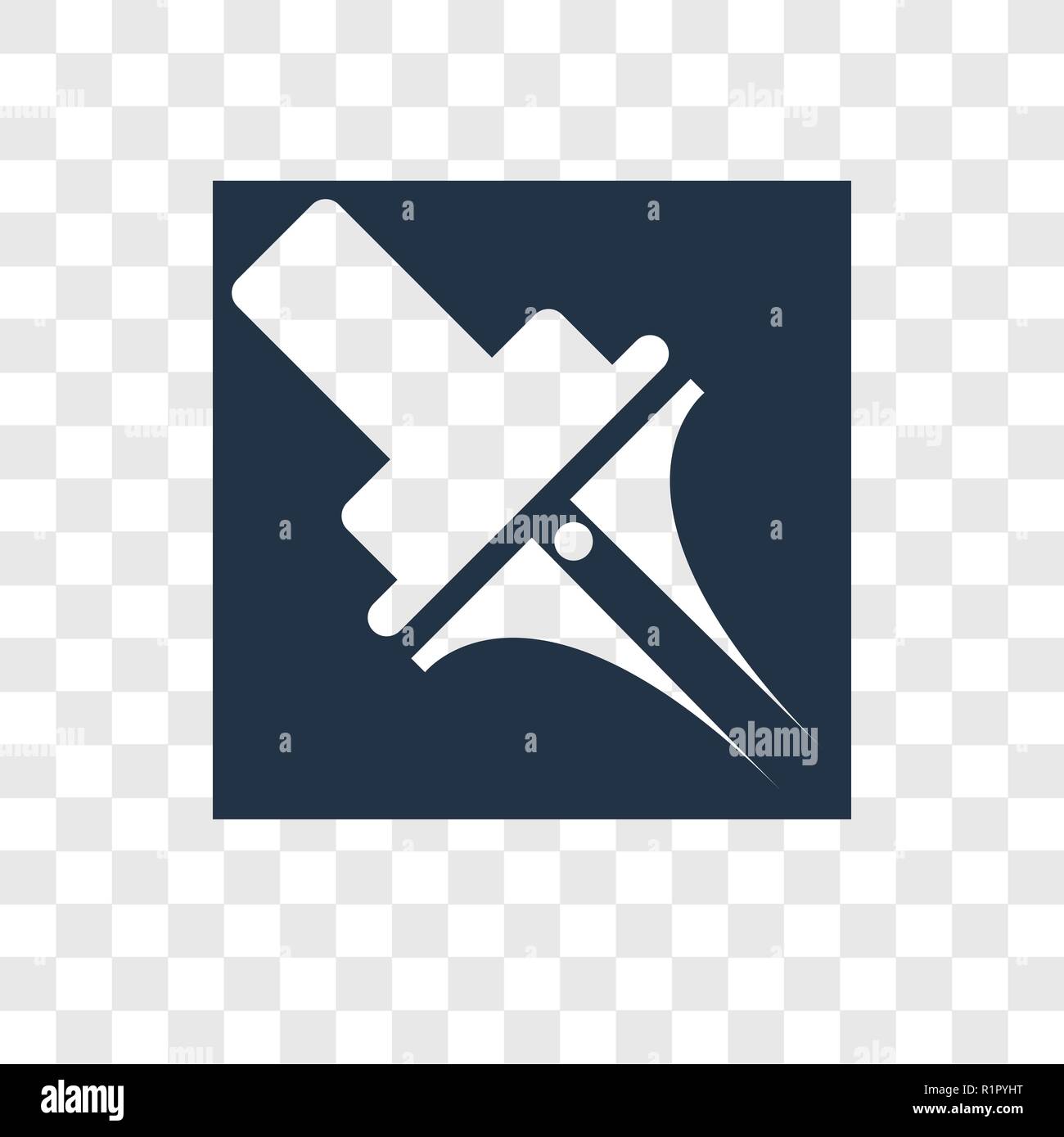 Pen Icona vettore isolato su sfondo trasparente, trasparenza penna concetto del logo Illustrazione Vettoriale