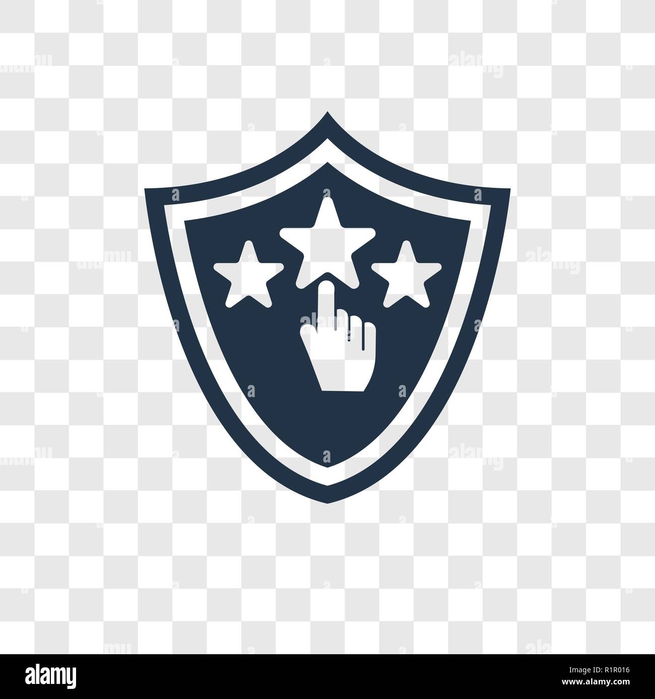 Classifica icona vettore isolato su sfondo trasparente, classifica trasparenza concetto del logo Illustrazione Vettoriale
