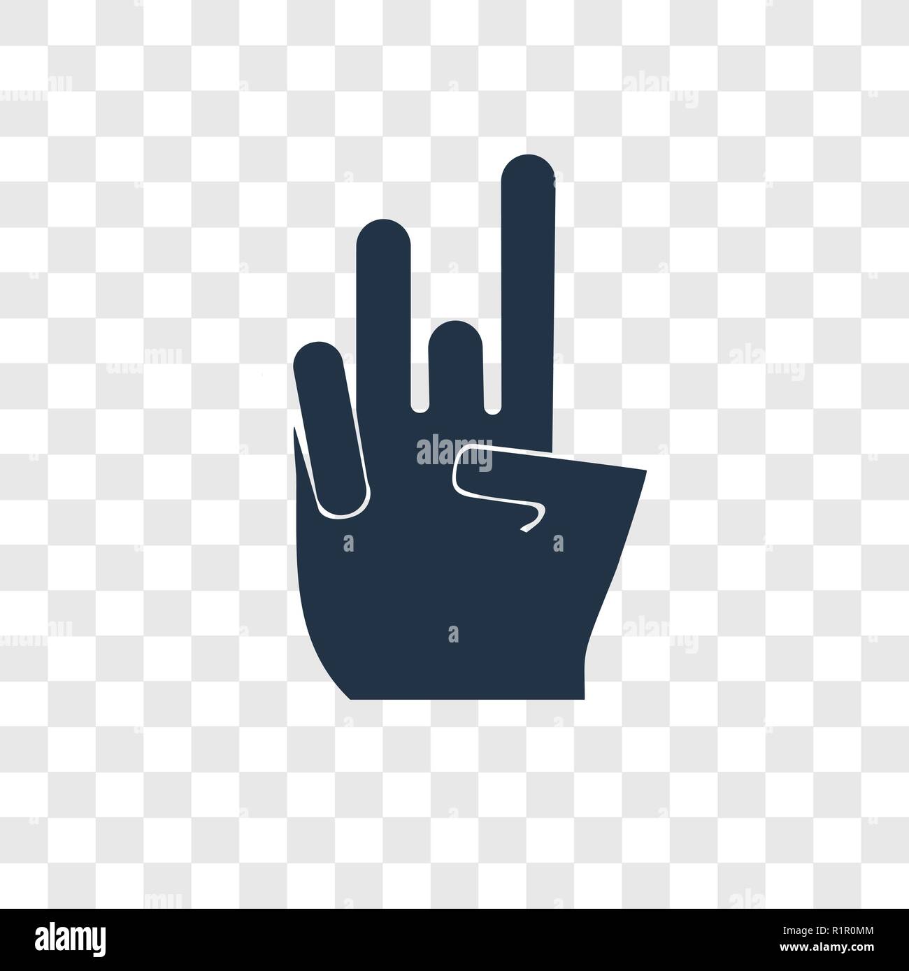 Salutate icona vettore isolato su sfondo trasparente, salutate trasparenza concetto del logo Illustrazione Vettoriale