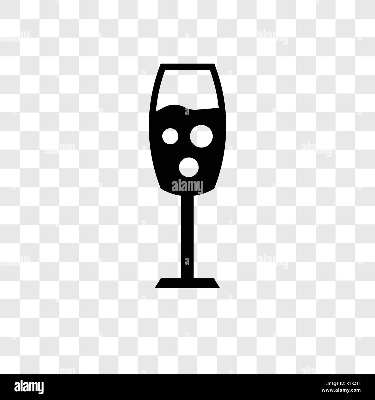 Cup icona vettore isolato su sfondo trasparente, Cup trasparenza concetto del logo Illustrazione Vettoriale