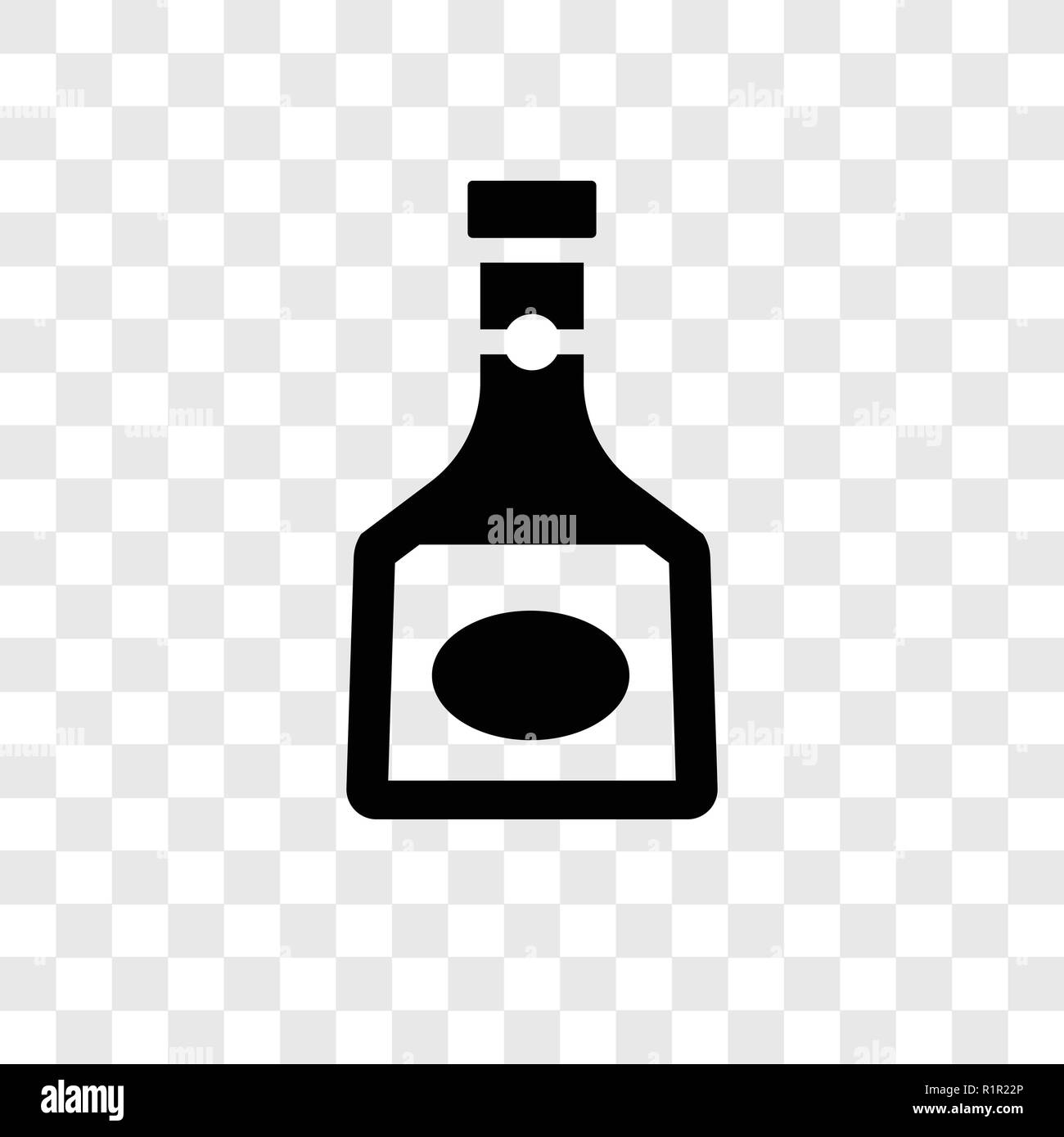 L' armagnac icona vettore isolato su sfondo trasparente, Armagnac trasparenza concetto del logo Illustrazione Vettoriale