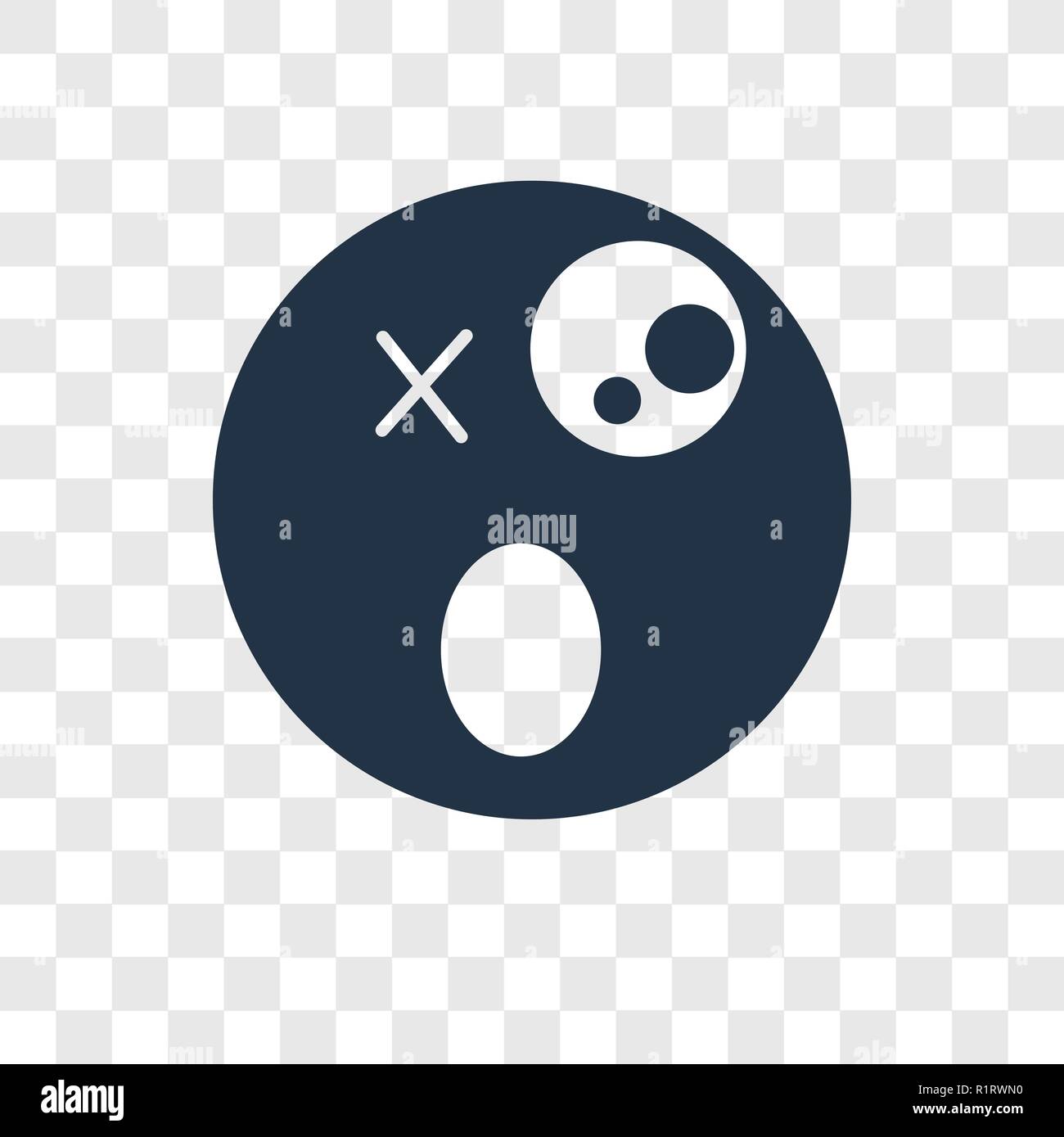 Wink icona vettore isolato su sfondo trasparente, Wink trasparenza concetto del logo Illustrazione Vettoriale