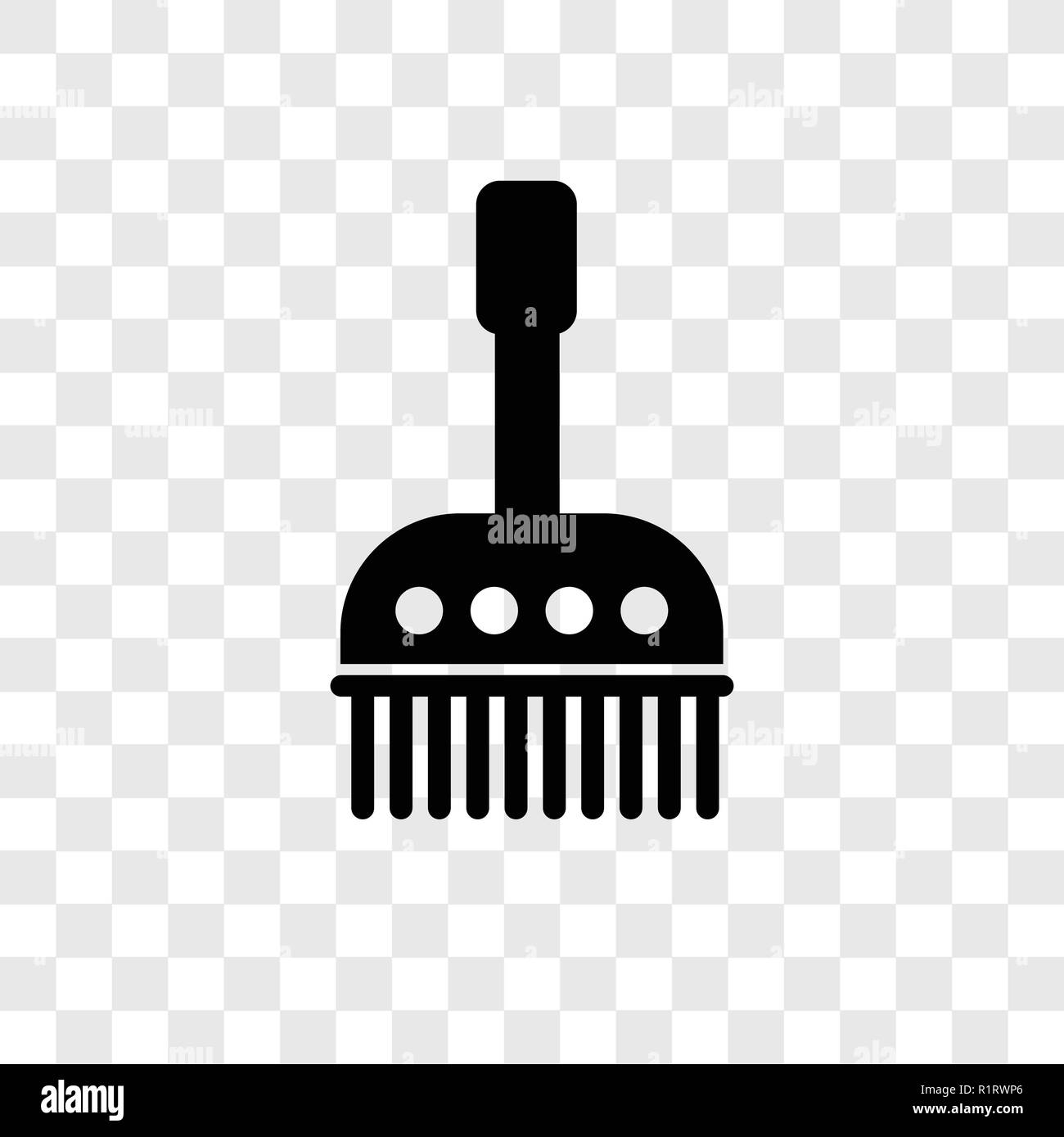 Spazzola cleanin icona vettore isolato su sfondo trasparente, Pennello Trasparenza cleanin concetto del logo Illustrazione Vettoriale