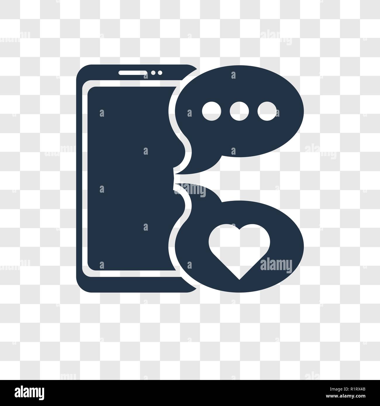 Smartphone icona vettore isolato su sfondo trasparente, Smartphone trasparenza concetto del logo Illustrazione Vettoriale