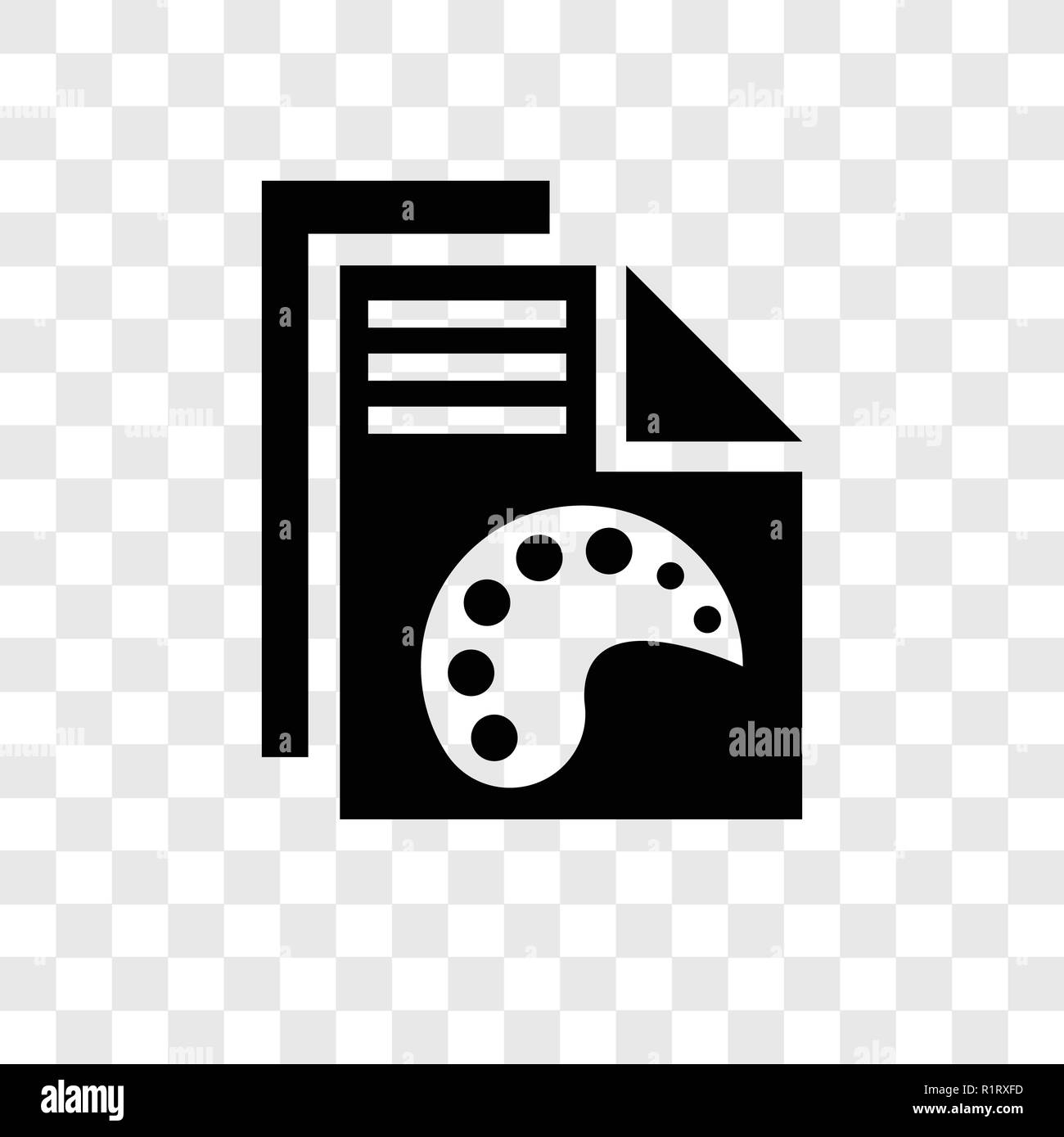 File icona vettore isolato su sfondo trasparente, File trasparenza concetto del logo Illustrazione Vettoriale