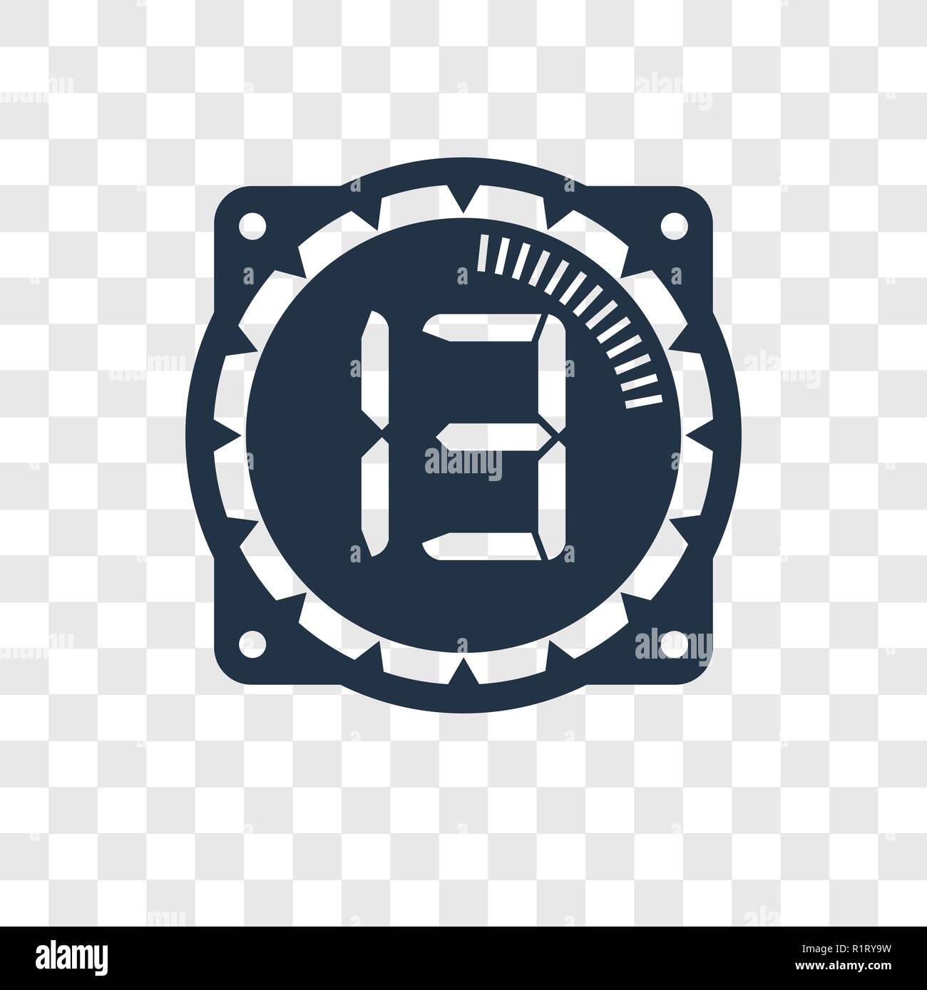 Tempo icona vettore isolato su sfondo trasparente, trasparenza in tempo il concetto di logo Illustrazione Vettoriale