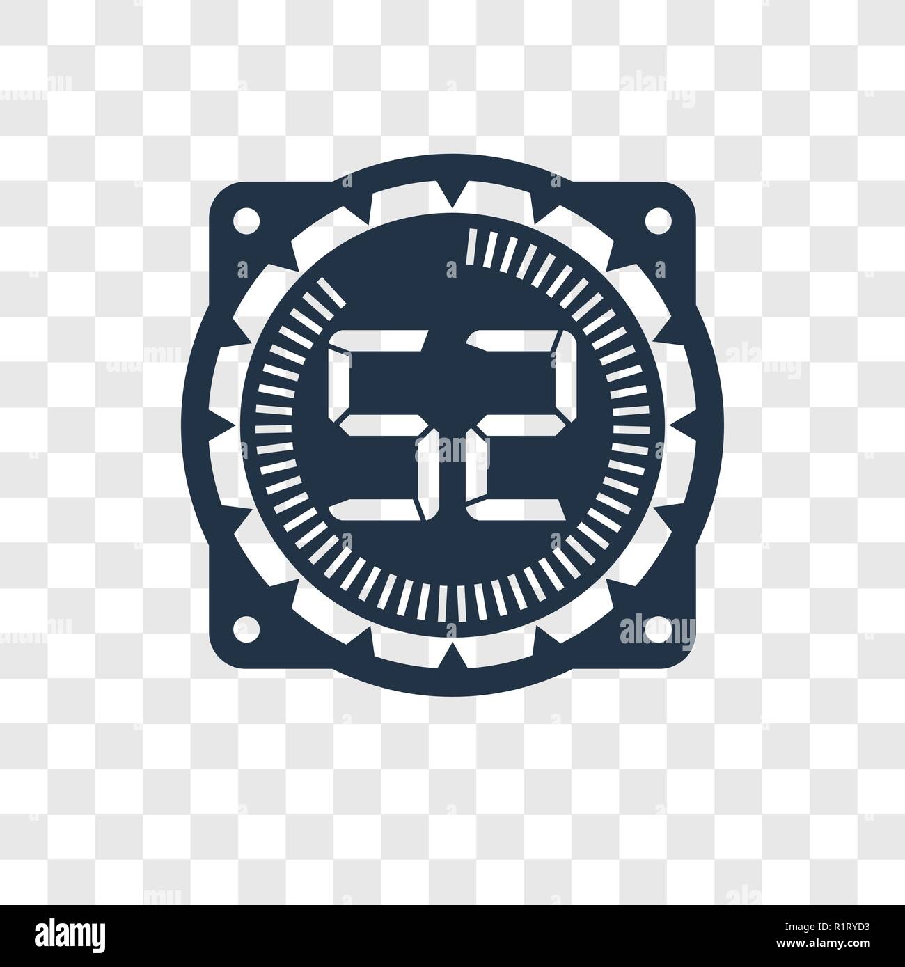 Tempo icona vettore isolato su sfondo trasparente, trasparenza in tempo il concetto di logo Illustrazione Vettoriale