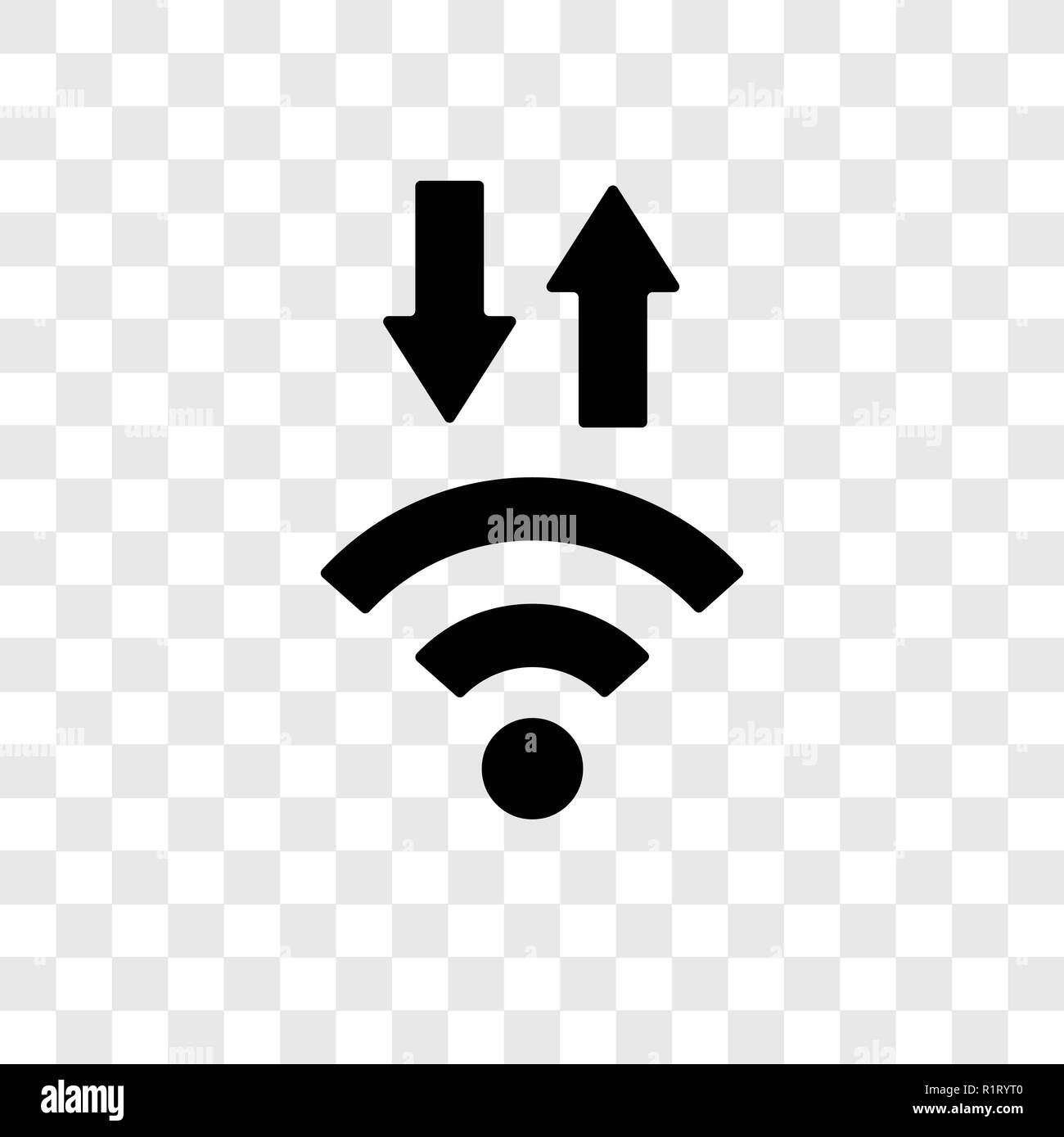 Di medie icona vettore isolato su sfondo trasparente, Media trasparenza concetto del logo Illustrazione Vettoriale