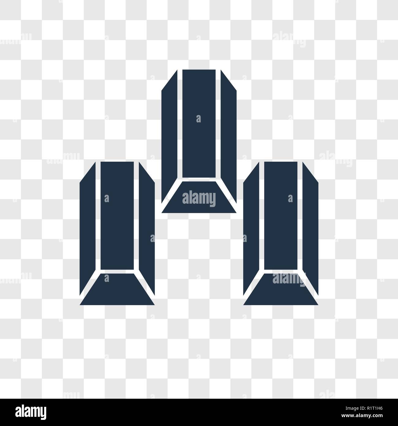 Lingotti icona vettore isolato su sfondo trasparente, lingotti trasparenza concetto del logo Illustrazione Vettoriale