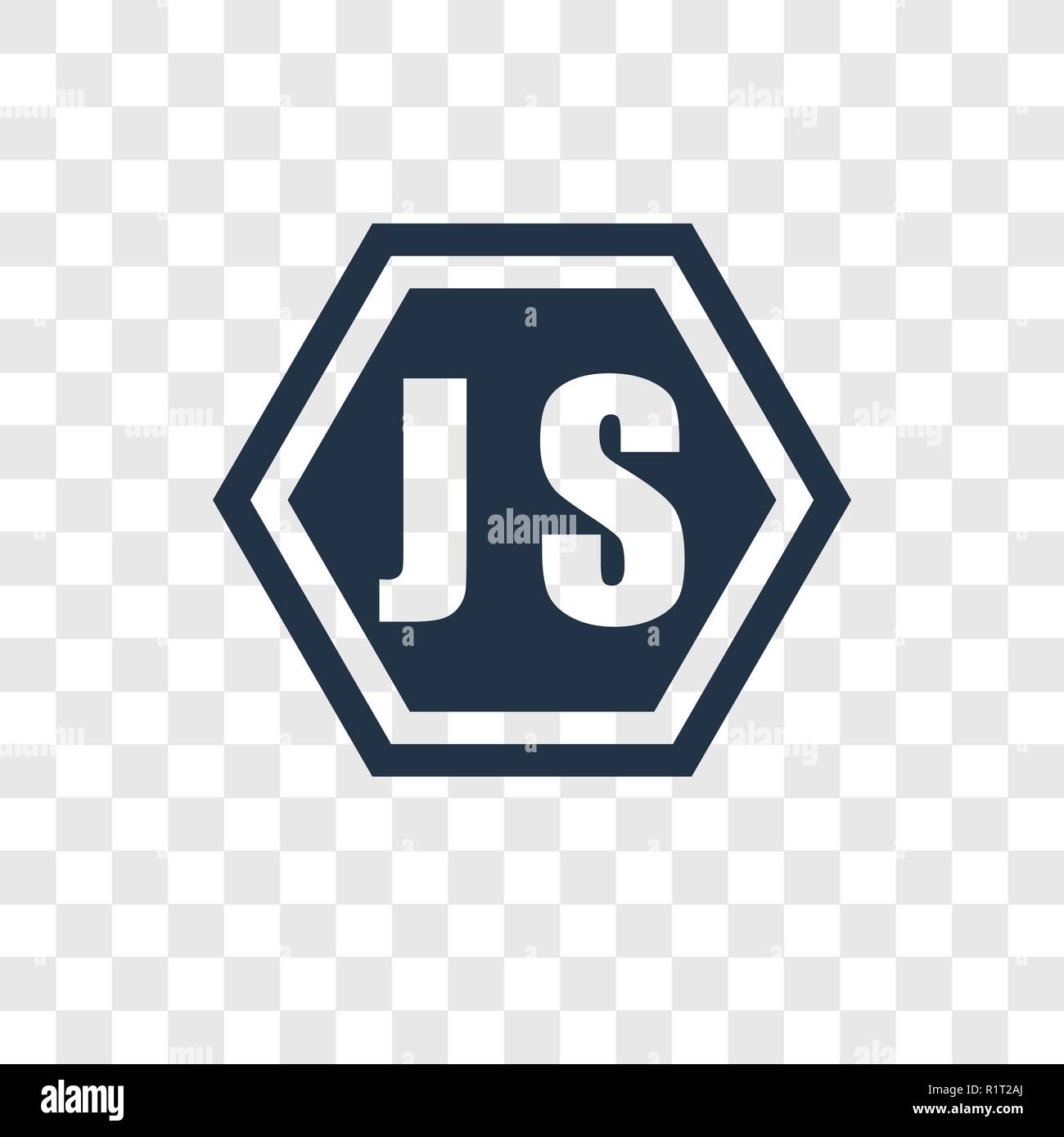 Java script icona vettore isolato su sfondo trasparente, Java script trasparenza concetto del logo Illustrazione Vettoriale