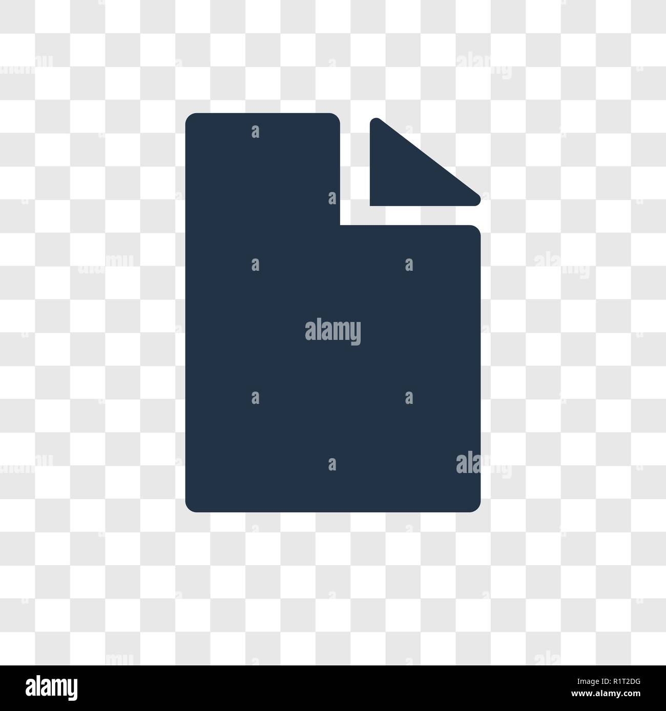 File icona vettore isolato su sfondo trasparente, File trasparenza concetto del logo Illustrazione Vettoriale