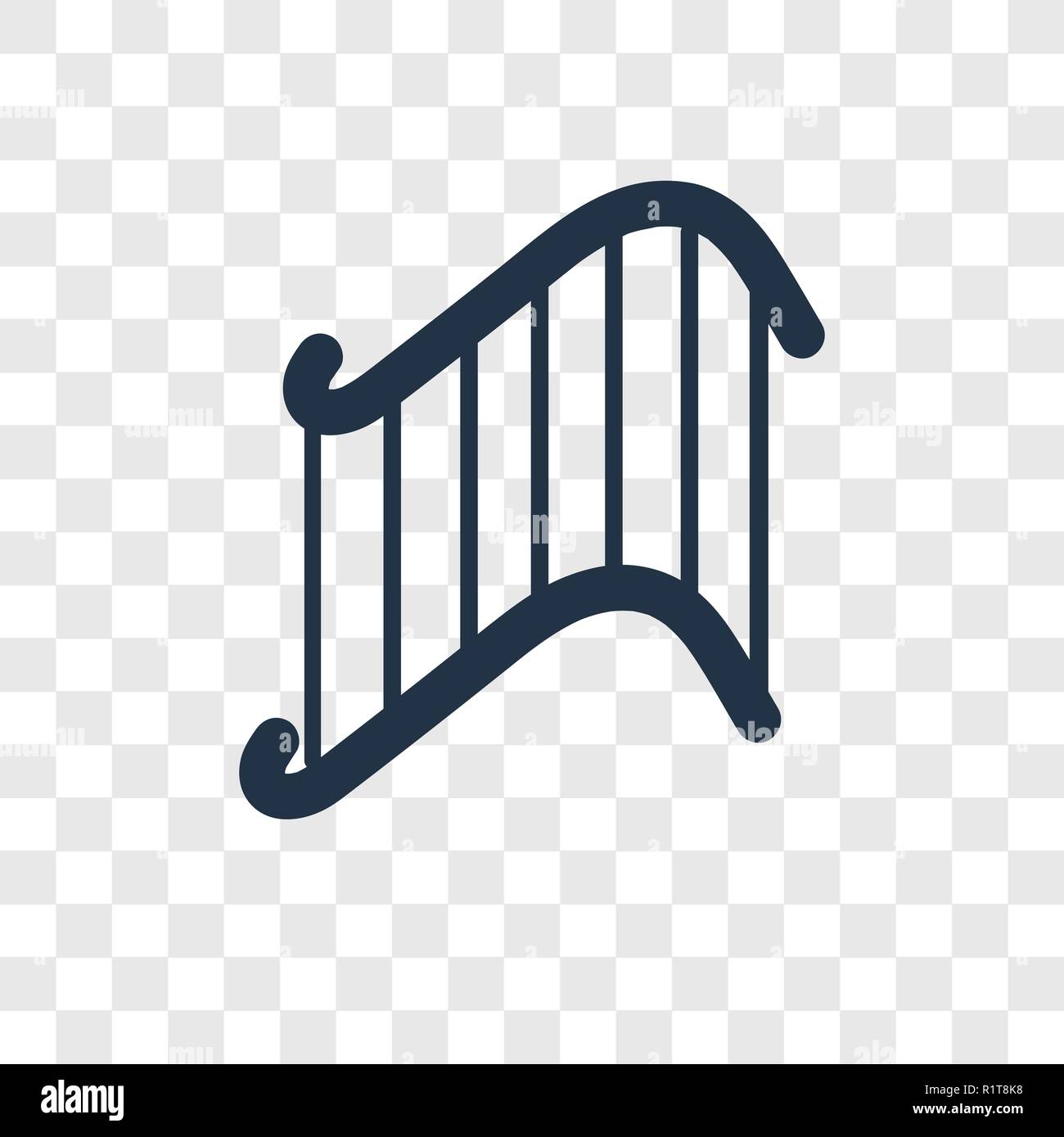 Parco di divertimenti icona vettore isolato su sfondo trasparente, il parco dei divertimenti di trasparenza il concetto di logo Illustrazione Vettoriale