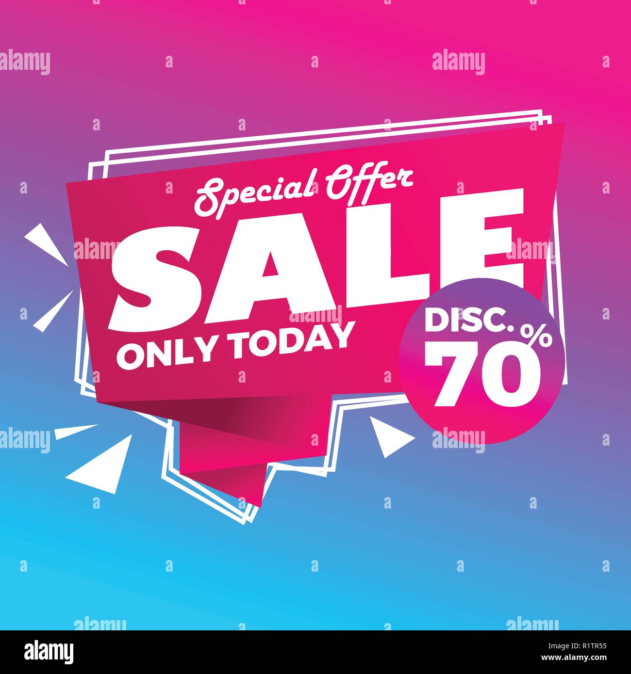 Abstract super colorati vendita background moderno Illustrazione Vettoriale