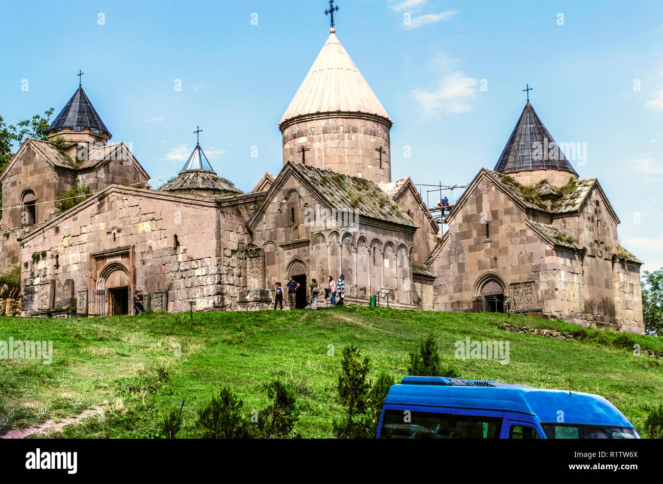 Dilijan, Armenia, 24 agosto 2018: Goshavank complesso del convento nel villaggio di gosh, situato nei pressi di Dilijan city Foto Stock