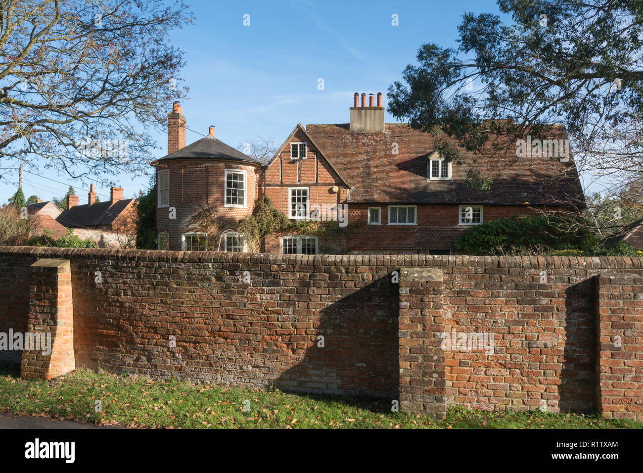 Casa Heckfield nel piccolo villaggio di Heckfield nel Hampshire, Regno Unito Foto Stock