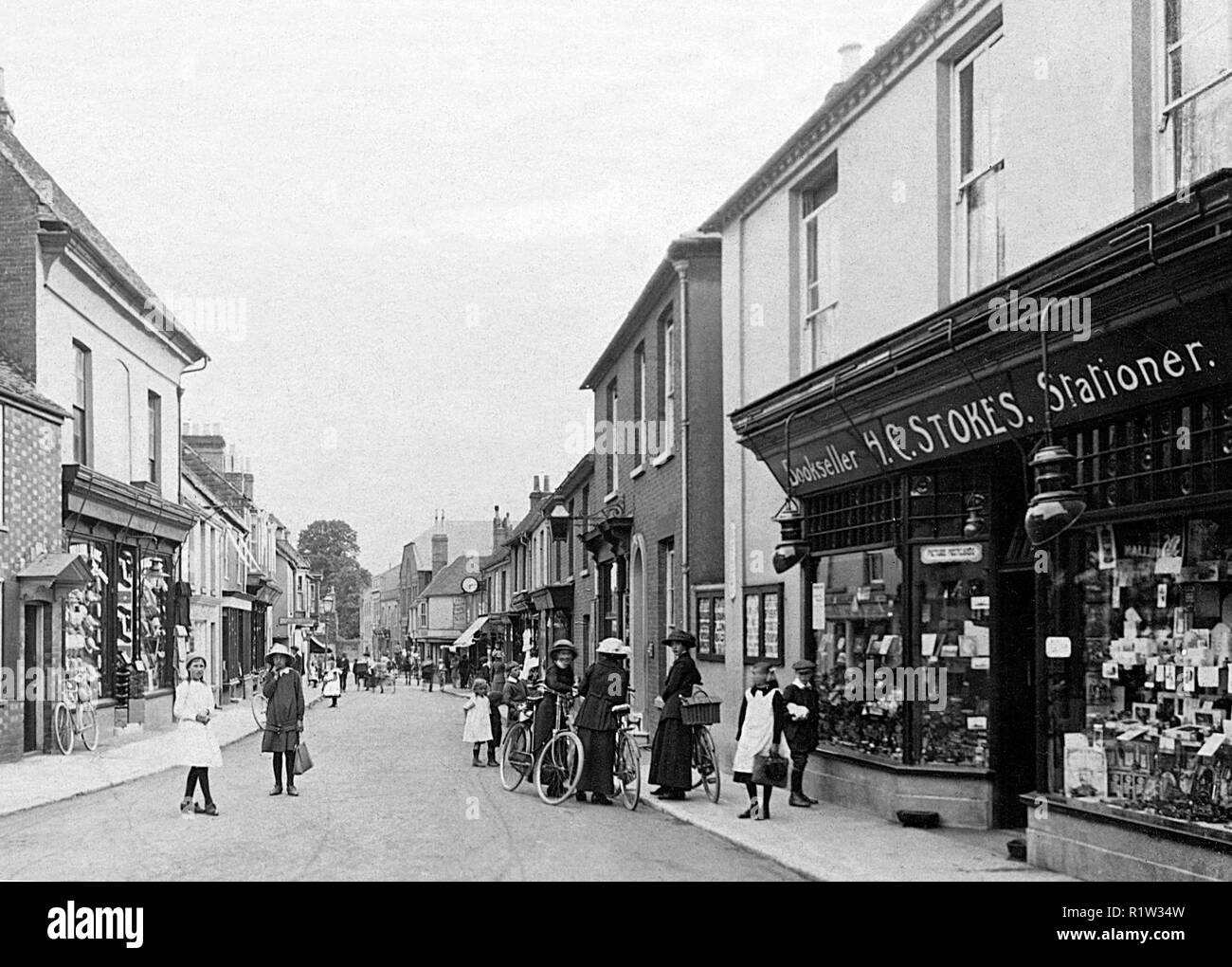 High Street, Vescovi Waltham all'inizio degli anni '1900 Foto Stock