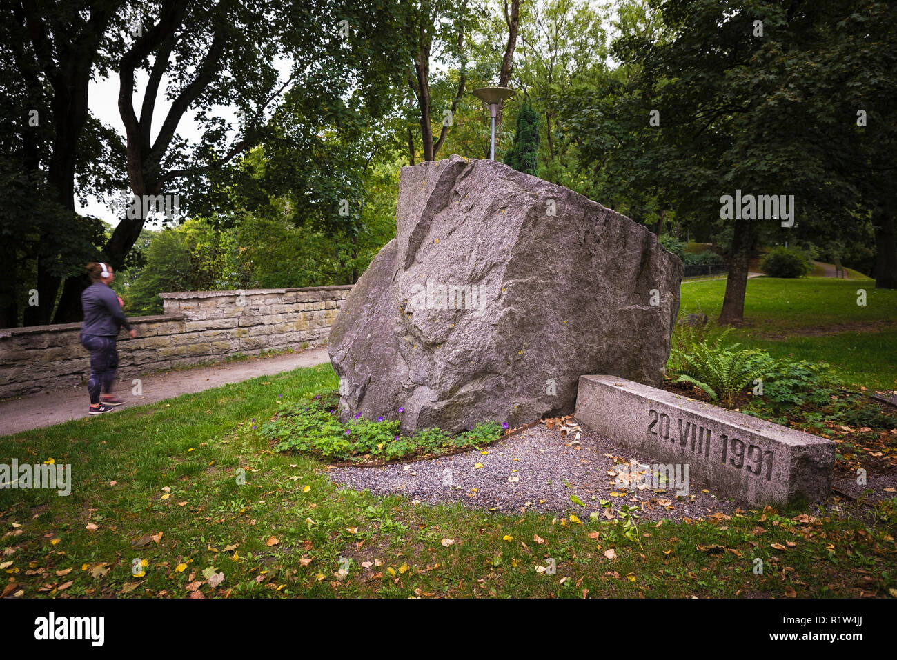 La strada verso l'indipendenza. Tallinn, Harju County, Estonia, paesi baltici, Europa. Foto Stock