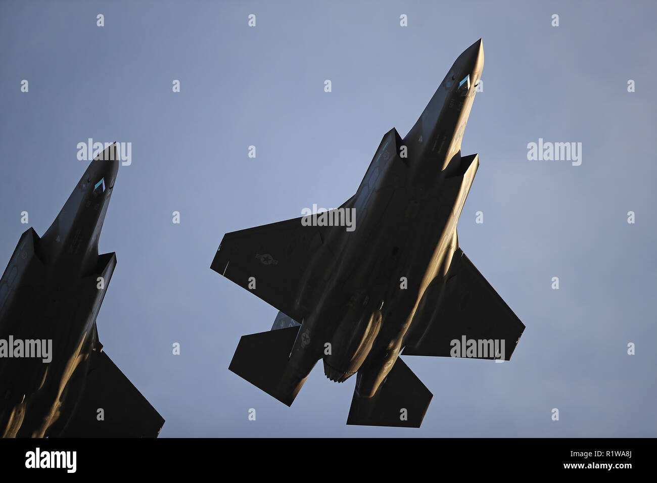 F-35A getti da 31 Test di valutazione squadrone alla Edwards Air Force Base Foto Stock