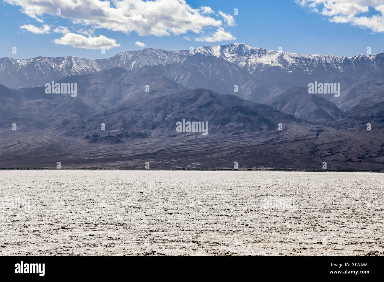Badwater basin nel parco nazionale della Valle della Morte Foto Stock
