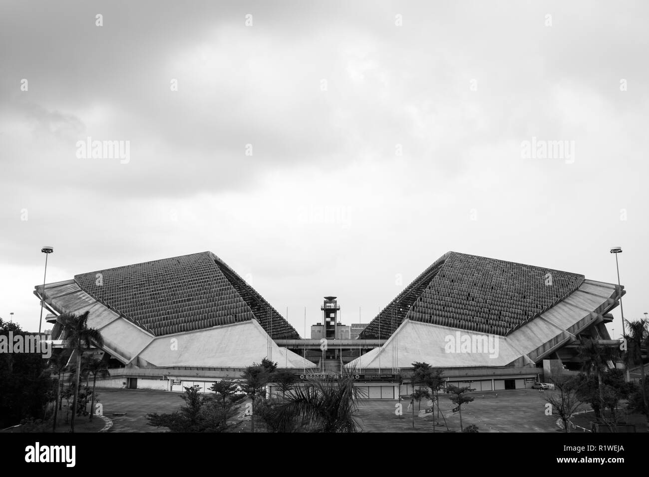 SHAH Alam, Malesia - 12 novembre 2018 : Shah Alam Stadium struttura in bianco e nero Foto Stock