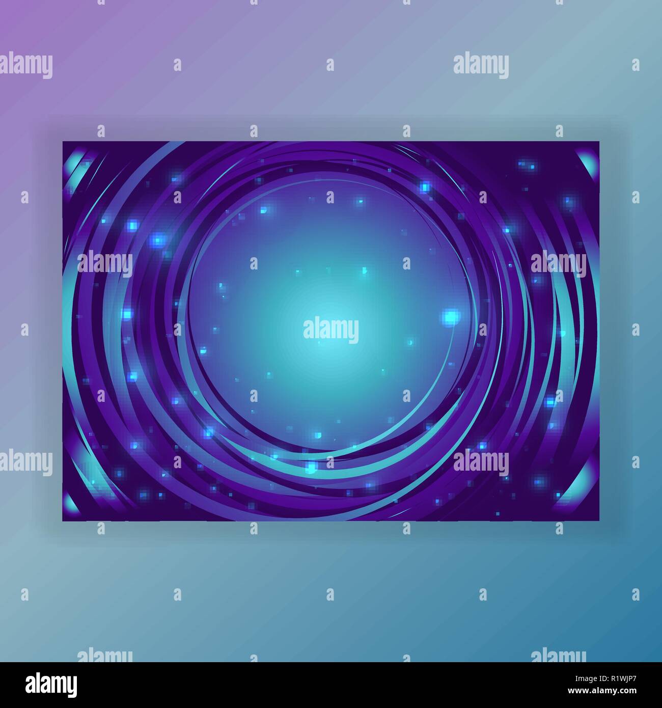 Neon astratta futured turni , sfondo creativi modello elettrico per il web e stampa . Illustrazione Vettoriale