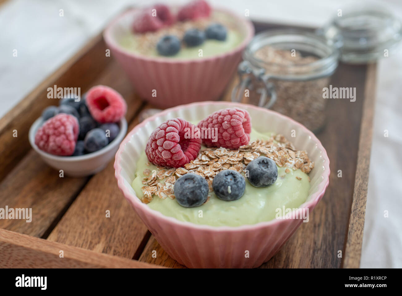 Frullato sano ciotola Foto Stock