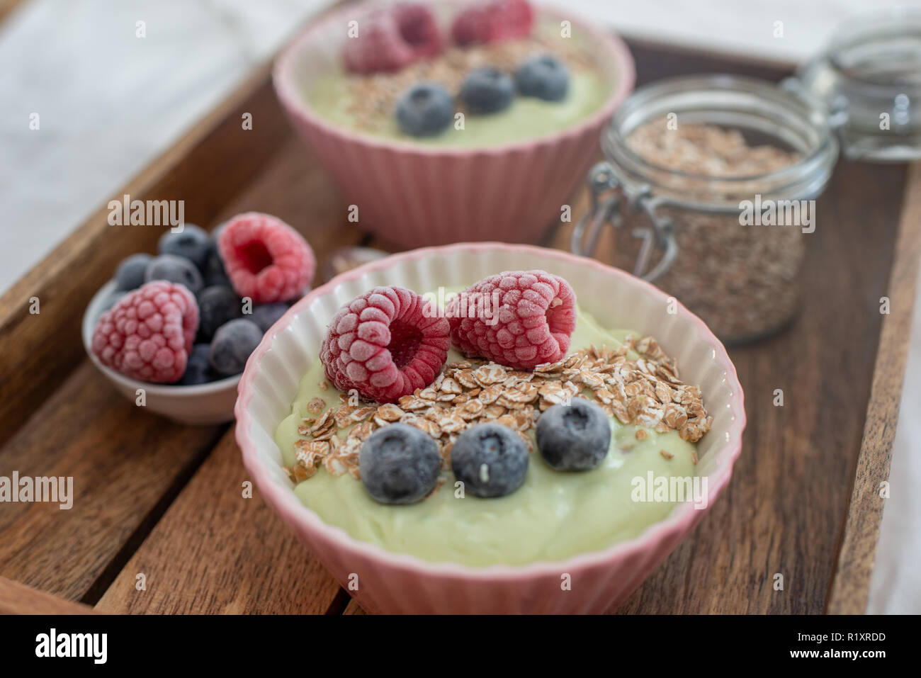 Frullato sano ciotola Foto Stock