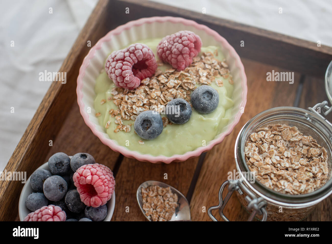 Frullato sano ciotola Foto Stock