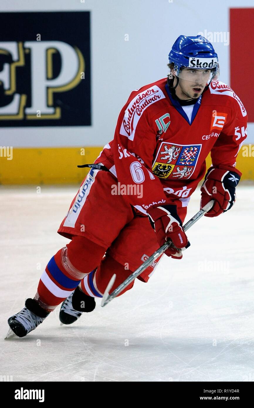 Liberec, Repubblica Ceca. 19 apr 2009. Euro Hockey Tour, Repubblica Ceca team, 19 aprile 2009, Liberec, CZE. La Repubblica ceca è Frantisek Lukes./PSPA/Slavek Ruta Credito: Slavek Ruta/ZUMA filo/Alamy Live News Foto Stock