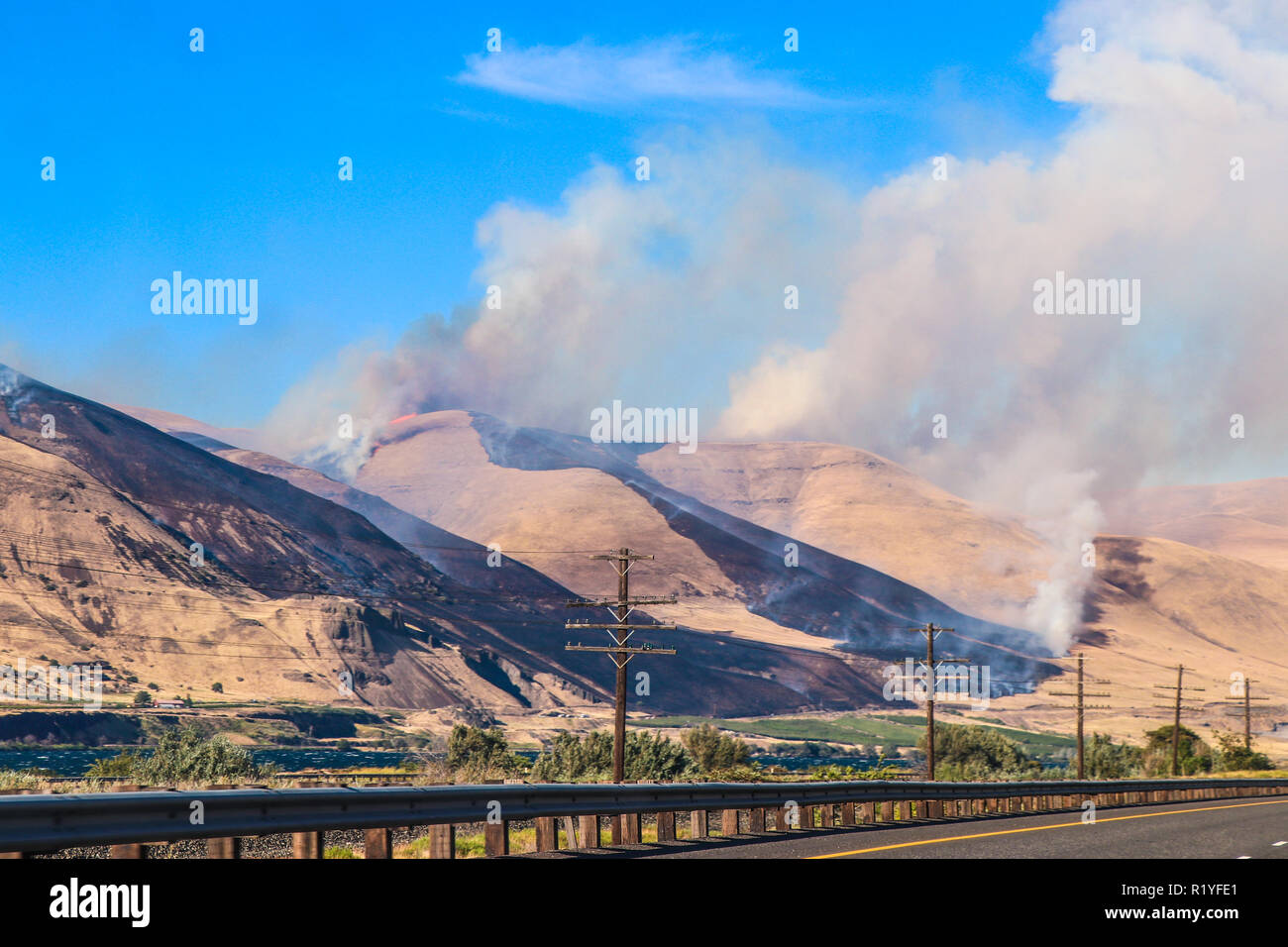 Incendi nordovest del Pacifico, Stati Uniti d'America Foto Stock