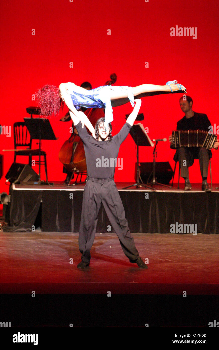 Tango Fire performance di danza a Sydney, in Australia. Foto Stock