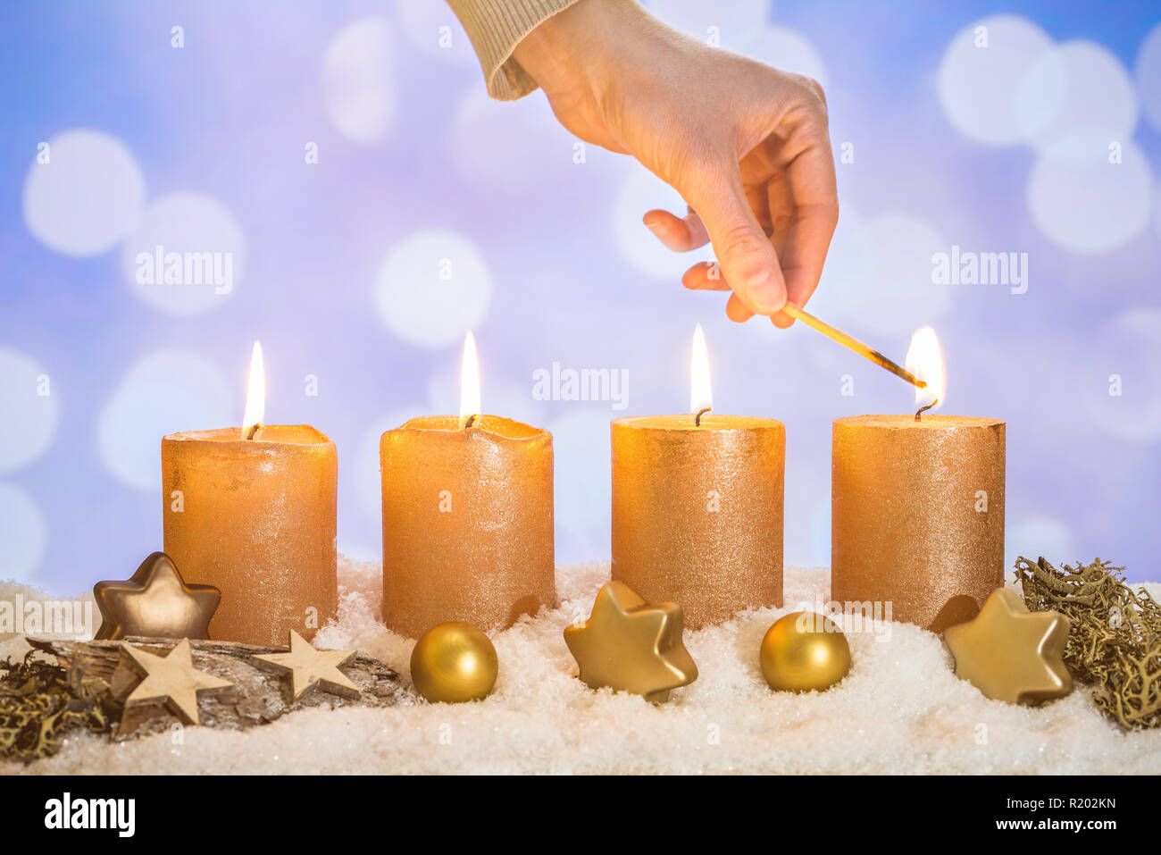 HS Candle - Candele di cera, a colonna, marrone, 4 cm x 6 cm (6 pezzi), in diversi colori, prodotte in UE, candele a pilastro, in cera
