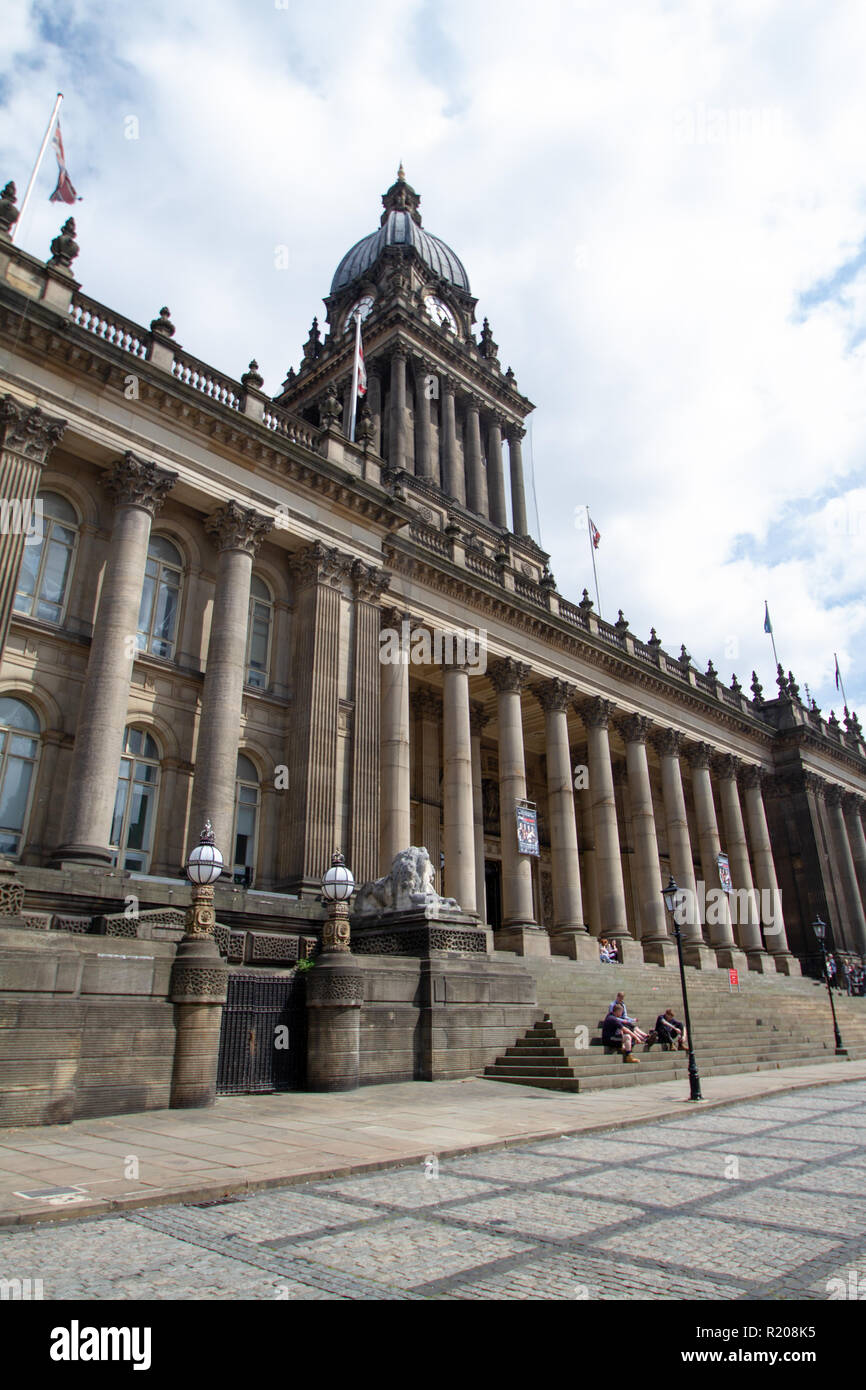 Leeds/Inghilterra - 16 Maggio 2014: Leeds City Hall Foto Stock