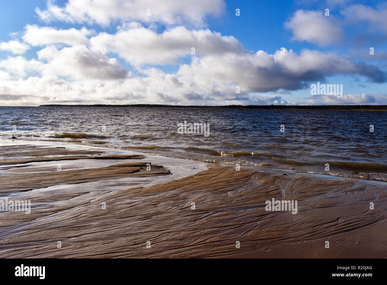 La baia di Hudson, Northern Quebec Foto Stock